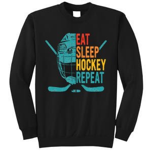 Eat Sleep Hockey Repeat Hockey Ice Hockey Sweatshirt