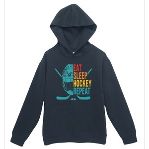 Eat Sleep Hockey Repeat Hockey Ice Hockey Urban Pullover Hoodie