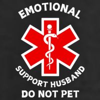 Emotional Support Husband Do Not Pet 15oz Campfire Ceramic Mug