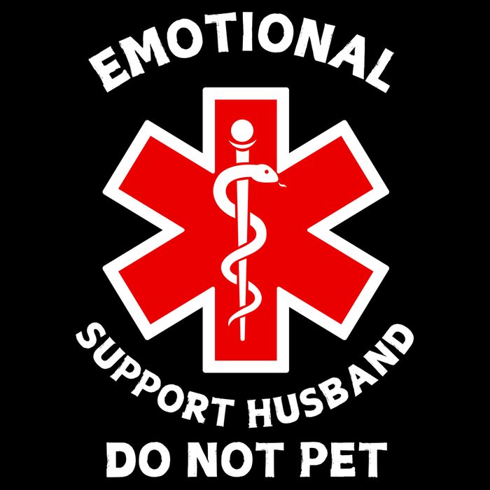 Emotional Support Husband Do Not Pet Wool Snapback Cap
