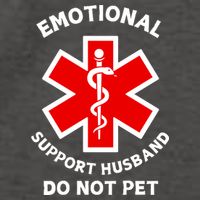 Emotional Support Husband Do Not Pet Vector Backpack