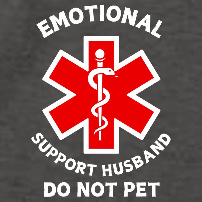 Emotional Support Husband Do Not Pet Vector Backpack