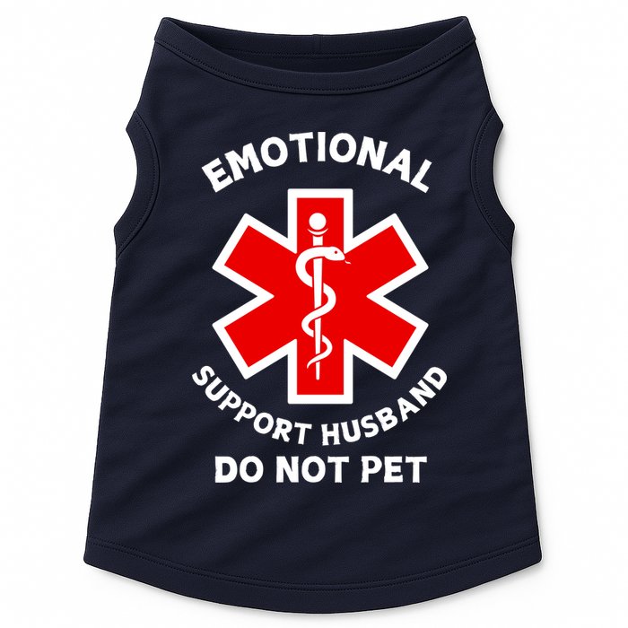 Emotional Support Husband Do Not Pet Doggie Tank