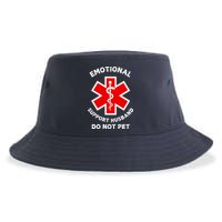 Emotional Support Husband Do Not Pet Sustainable Bucket Hat