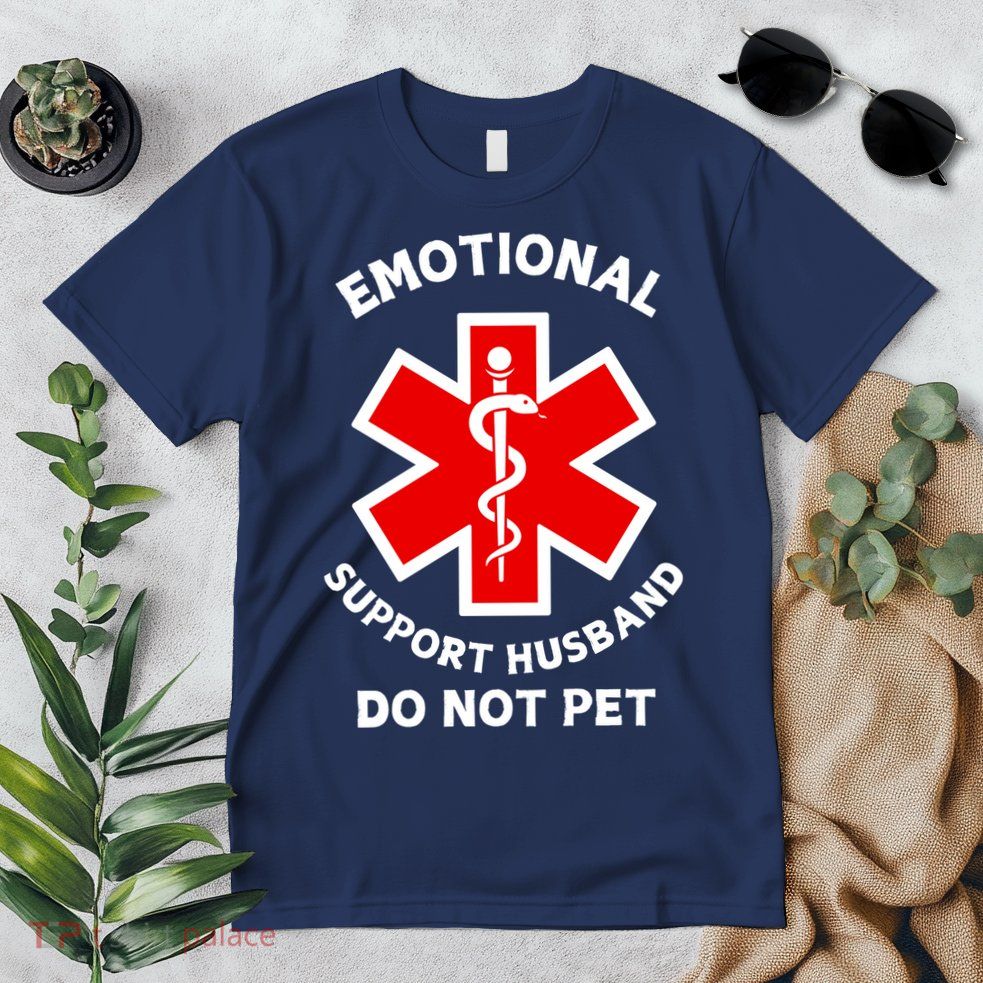 Emotional Support Husband Do Not Pet Premium T-Shirt