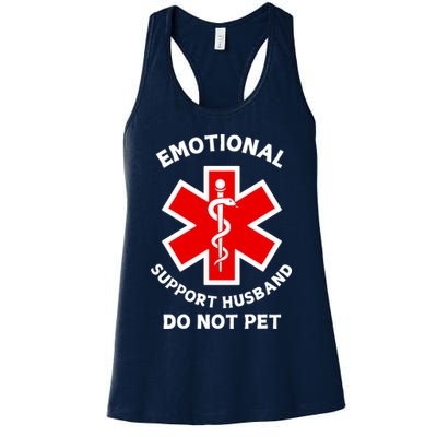 Emotional Support Husband Do Not Pet Womens Tank Top