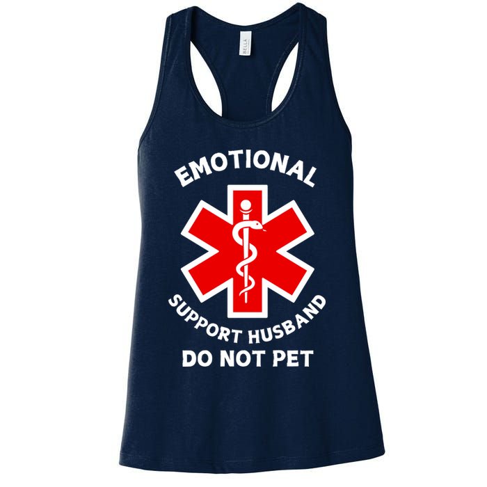 Emotional Support Husband Do Not Pet Womens Tank Top