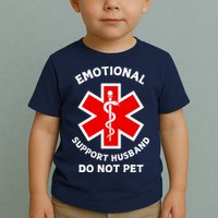 Emotional Support Husband Do Not Pet Toddler T-Shirt