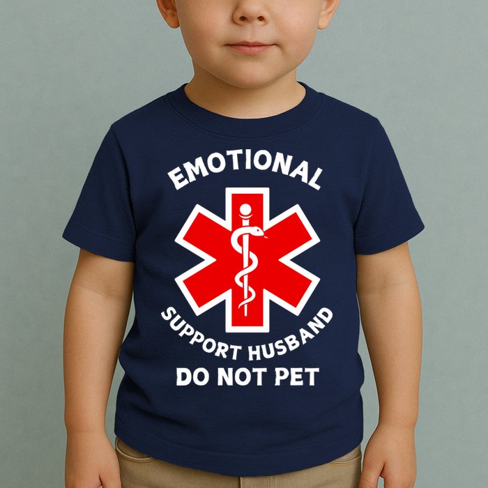 Emotional Support Husband Do Not Pet Toddler T-Shirt