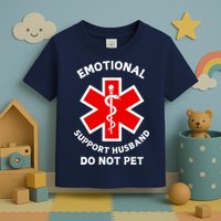 Emotional Support Husband Do Not Pet Toddler T-Shirt
