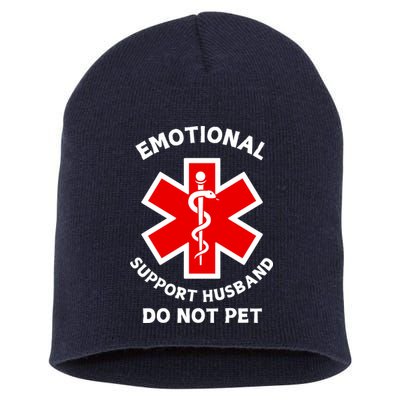 Emotional Support Husband Do Not Pet Short Acrylic Beanie