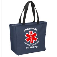 Emotional Support Husband Do Not Pet Zip Tote Bag
