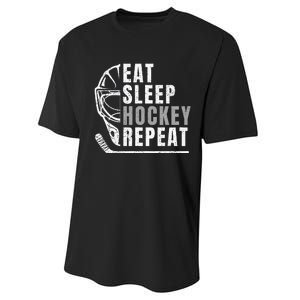 Eat Sleep Hockey Repeat Performance Sprint T-Shirt