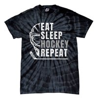 Eat Sleep Hockey Repeat Tie-Dye T-Shirt