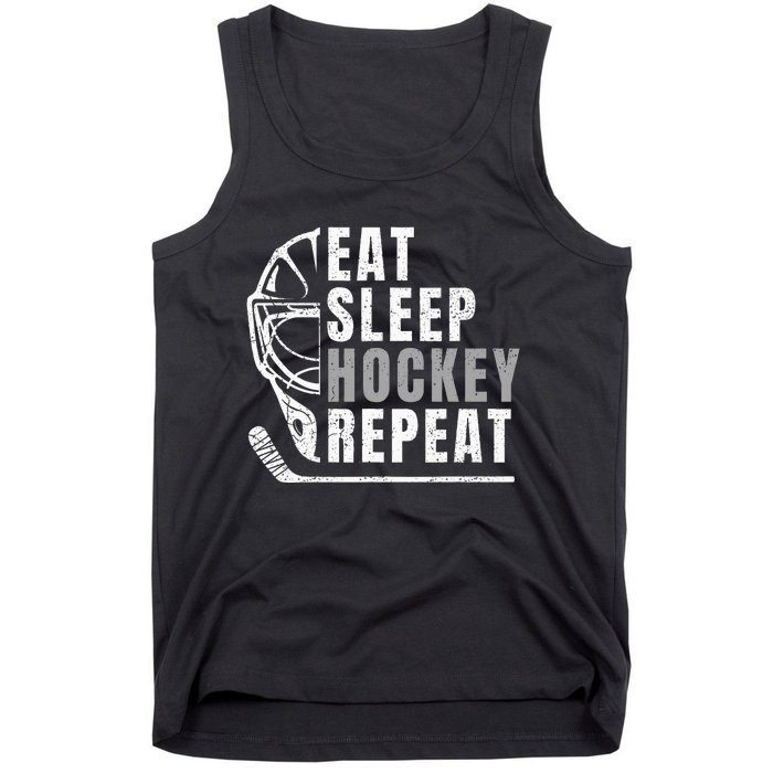 Eat Sleep Hockey Repeat Tank Top