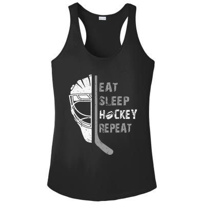 Eat Sleep Hockey Repeat Christmas Forn Lover Hockey Ladies PosiCharge Competitor Racerback Tank