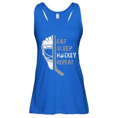 Eat Sleep Hockey Repeat Christmas Forn Lover Hockey Ladies Essential Flowy Tank