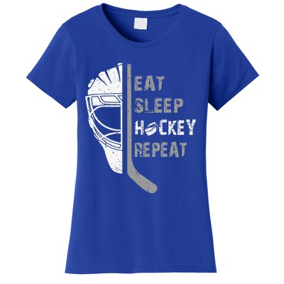 Eat Sleep Hockey Repeat Christmas Forn Lover Hockey Women's T-Shirt