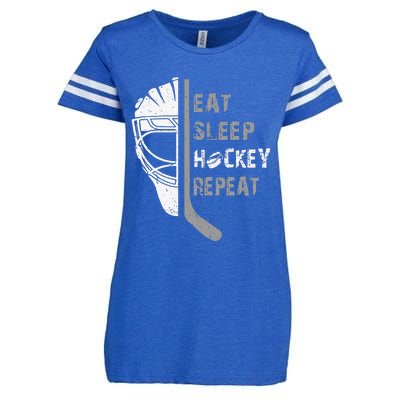 Eat Sleep Hockey Repeat Christmas Forn Lover Hockey Enza Ladies Jersey Football T-Shirt