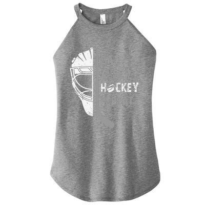 Eat Sleep Hockey Repeat Christmas Forn Lover Hockey Women's Perfect Tri Rocker Tank