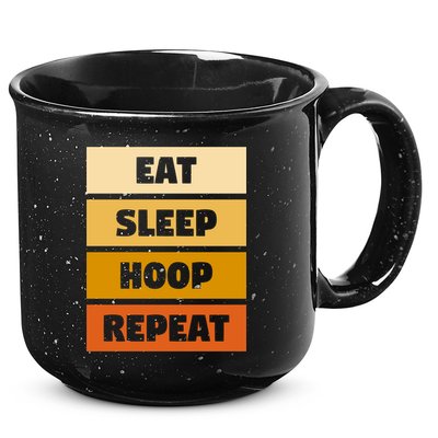 Eat Sleep Hula Repeat Fitness Gym Workout Meaningful Gift 15oz Campfire Ceramic Mug