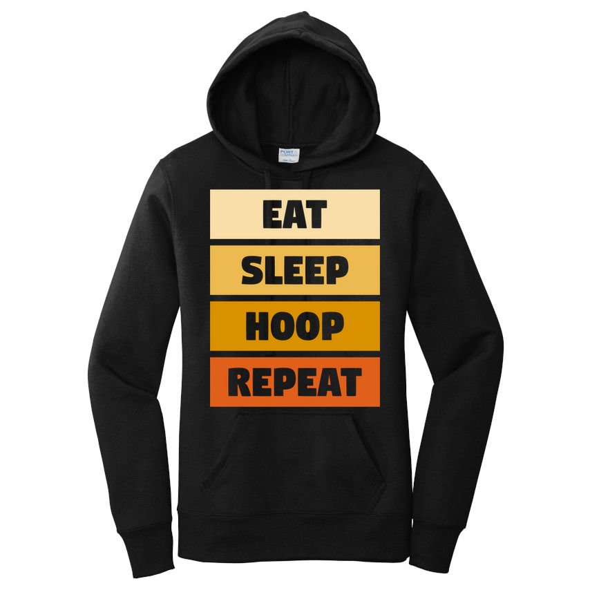 Eat Sleep Hula Repeat Fitness Gym Workout Meaningful Gift Women's Pullover Hoodie