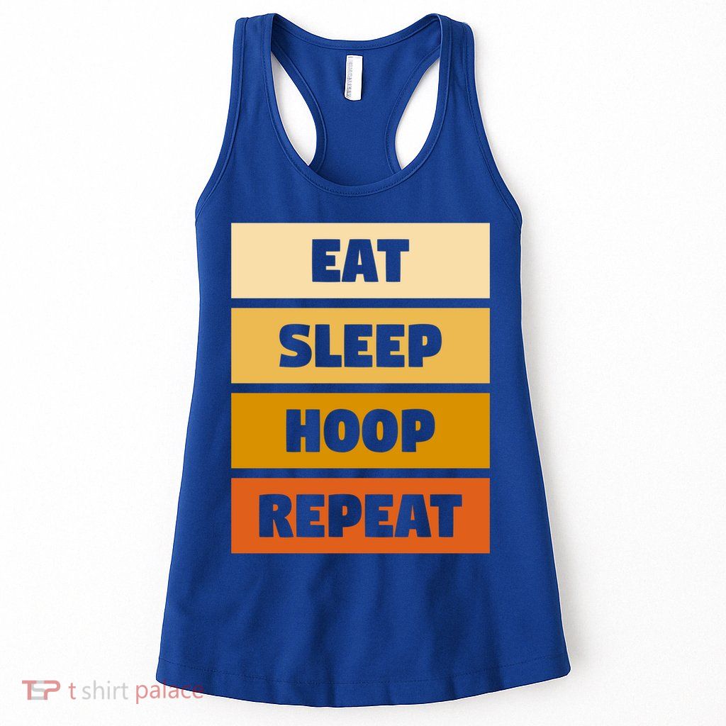 Eat Sleep Hula Repeat Fitness Gym Workout Meaningful Gift Womens Tank Top