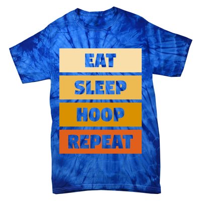 Eat Sleep Hula Repeat Fitness Gym Workout Meaningful Gift Tie-Dye T-Shirt