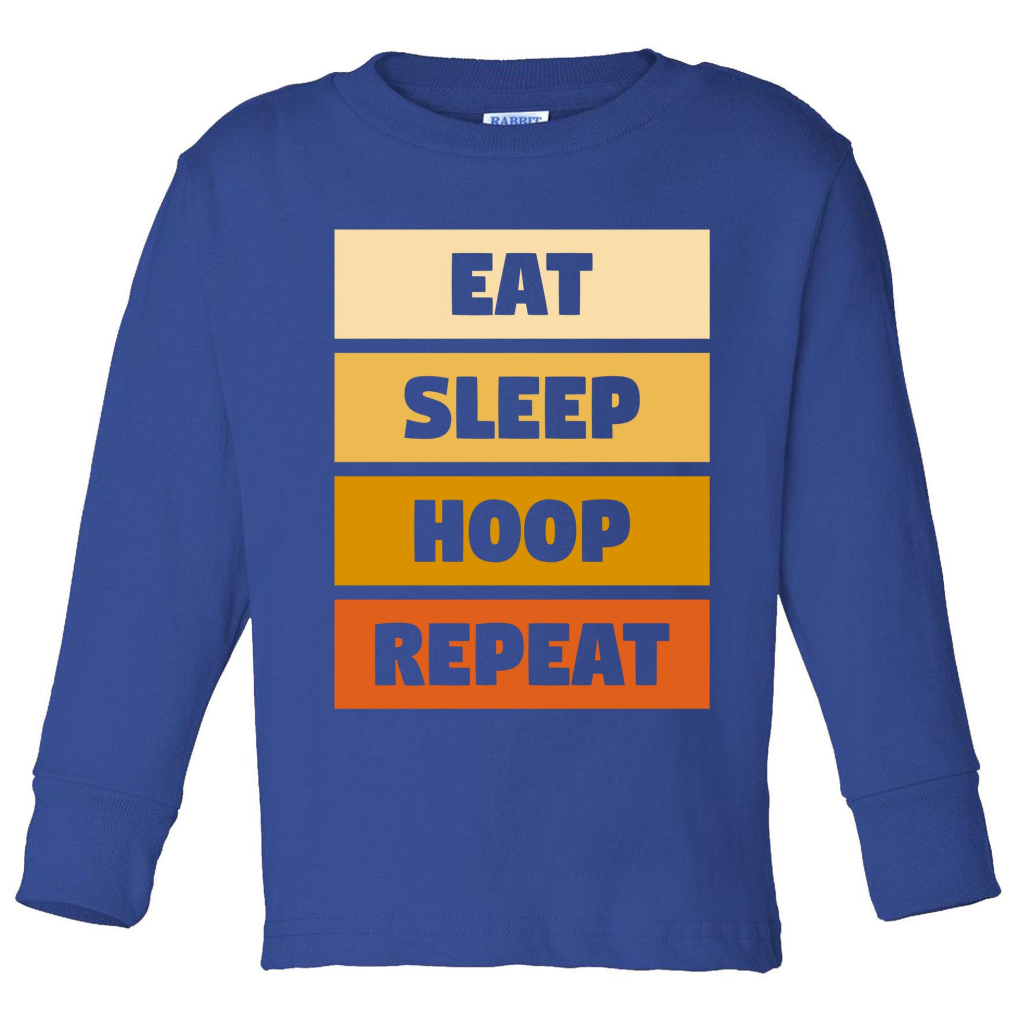 Eat Sleep Hula Repeat Fitness Gym Workout Meaningful Gift Toddler Long Sleeve Shirt