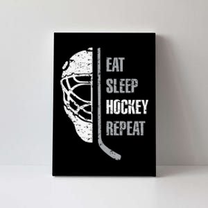 Eat Sleep Hockey Repeat Christmas For Hockey Canvas