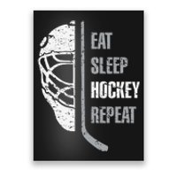 Eat Sleep Hockey Repeat Christmas For Hockey Poster