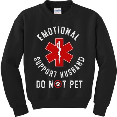 Emotional Support Husband Do Not Pet Kids Sweatshirt