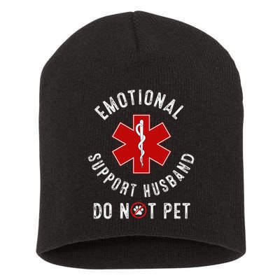 Emotional Support Husband Do Not Pet Short Acrylic Beanie