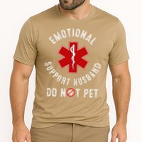 Emotional Support Husband Do Not Pet Cooling Performance Crew T-Shirt