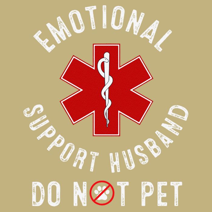 Emotional Support Husband Do Not Pet Magnet