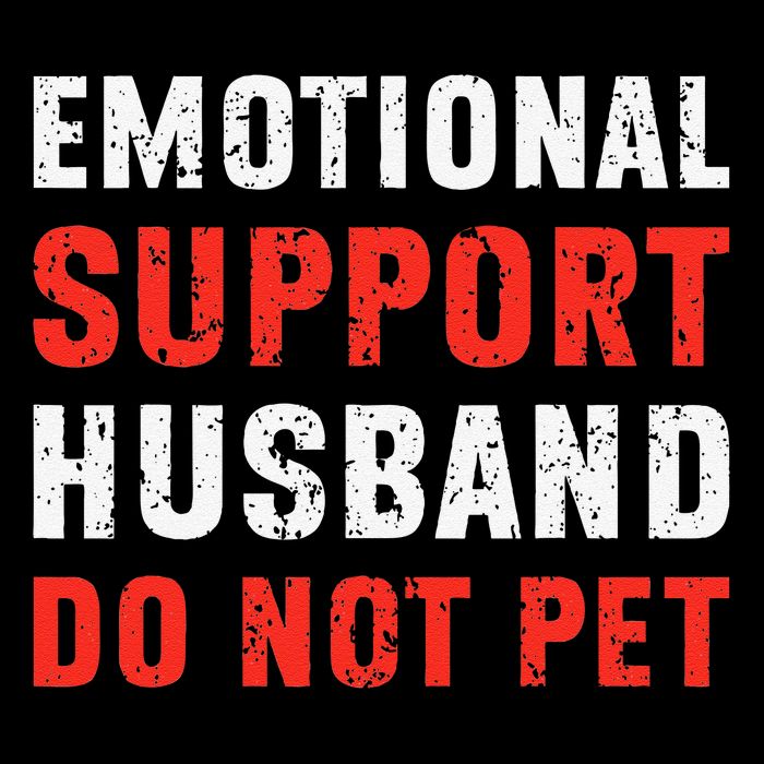 Emotional Support Husband Do Not Pet Funny Dad Husband Papa Sustainable Bucket Hat