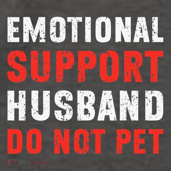 Emotional Support Husband Do Not Pet Funny Dad Husband Papa Vector Backpack