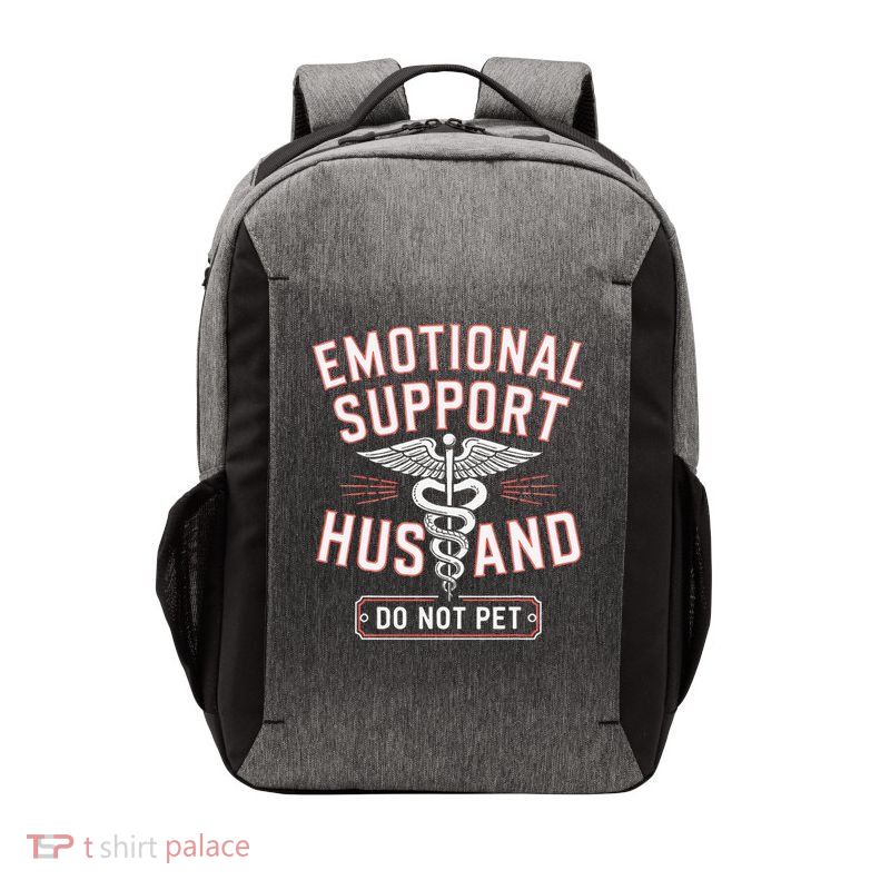 Emotional Support Husband Do Not Pet Vector Backpack