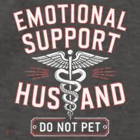 Emotional Support Husband Do Not Pet Vector Backpack