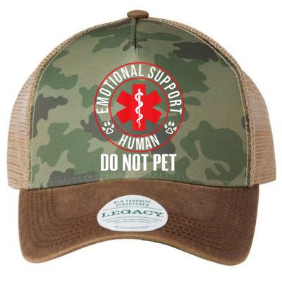 Emotional Support Human Do Not Pet Service Dog Love Humor Legacy Tie Dye Trucker Hat