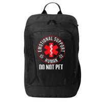 Emotional Support Human Do Not Pet Service Dog Love Humor City Backpack