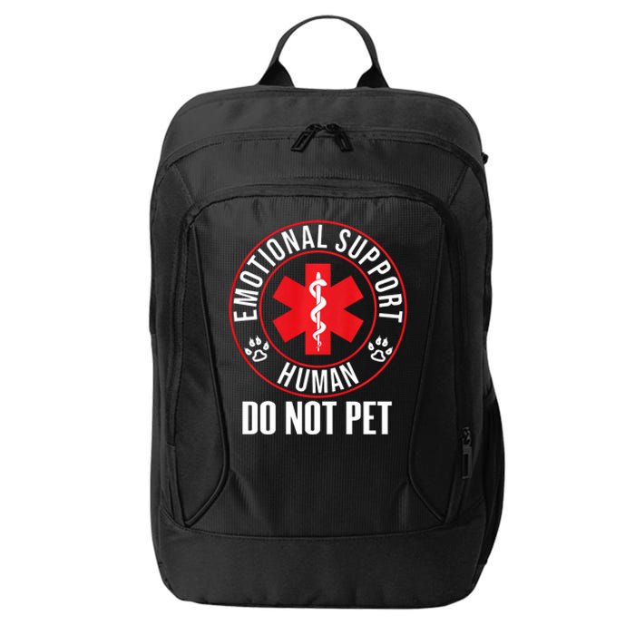 Emotional Support Human Do Not Pet Service Dog Love Humor City Backpack