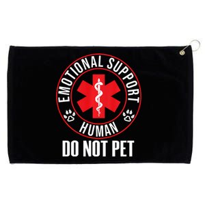 Emotional Support Human Do Not Pet Service Dog Love Humor Grommeted Golf Towel