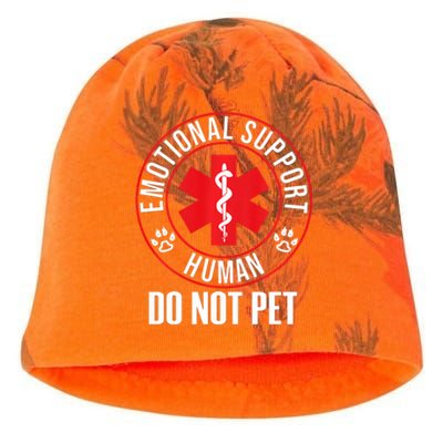 Emotional Support Human Do Not Pet Service Dog Love Humor Kati - Camo Knit Beanie