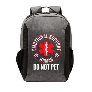 Emotional Support Human Do Not Pet Service Dog Love Humor Vector Backpack