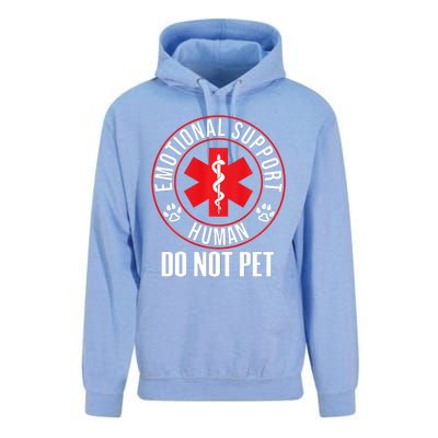 Emotional Support Human Do Not Pet Service Dog Love Humor Unisex Surf Hoodie