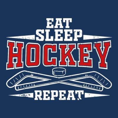 Eat Sleep Hockey Repeat For Hockey Player T-Shirt