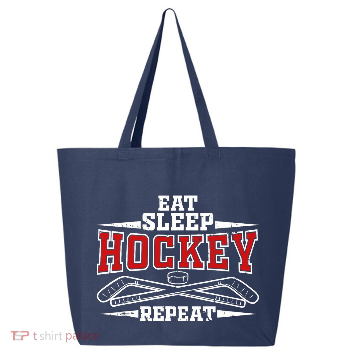 Eat Sleep Hockey Repeat For Hockey Player 25L Jumbo Tote