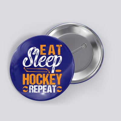 Eat Sleep Hockey Repeat Sport Themed Christmas Gift Button