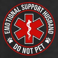 Emotional Support Husband Do Not Pet 15oz Campfire Ceramic Mug